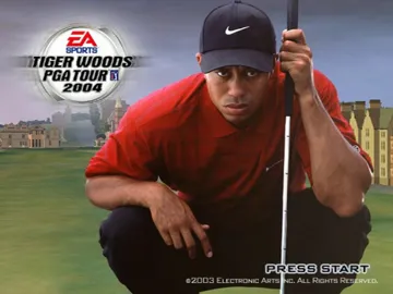 Tiger Woods PGA Tour 2004 (Disc 1) screen shot title